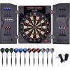 imageElectronic Dart Board LED Electric Digital Dart Boards for Adults with Cabinet with 12 Soft Tip Dartboard SetAclassic darts