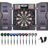 imageElectronic Dart Board LED Electric Digital Dart Boards for Adults with Cabinet with 12 Soft Tip Dartboard SetNew Design Dartboard