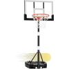 imageWINMAX Basketball Hoop Outdoor with Shatterproof Backboard and Larger Base Portable Basketball Hoop Goal System YouthAdults in BackyardDrivewayPoolside29 Backboard Grey