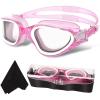 Transparent Pink&white/Non-polarized/Clear Lens
