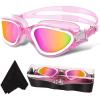Transparent Pink&white/Polarized Mirror/Pink Lens