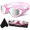 Transparent Pink&white/Polarized Mirror/Silver Lens