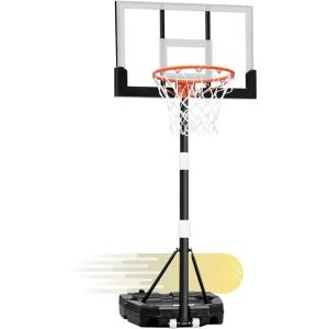 imageWINMAX Basketball Hoop Outdoor with Shatterproof Backboard and Larger Base Portable Basketball Hoop Goal System YouthAdults in BackyardDrivewayPoolside29 Backboard Grey